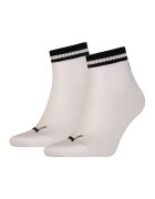 Puma Set de sosete unisex scurte - 2 perechi - Negru/Alb murdar