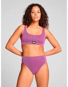 Puma Slip cu talie inalta si dungi - Roz fandango