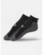 Puma Sosete scurte cu logo - Negru/Gri inchis melange
