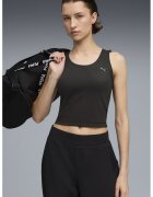 Puma Top crop cu model rasucit pe spate - pentru fitness - Negru