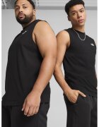 Puma Top din amestec de bumbac cu detaliu logo - Negru