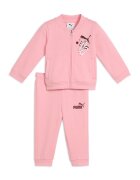 Puma Trening cu imprimeu logo si fermoar - Roz pastel