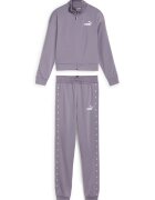 Puma Trening din tricot cu fermoar Essential - Alb/Lila pal