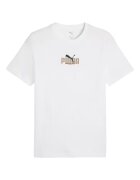 Puma Tricou barbat - maneca scurta - text grafic - alb - bumbac