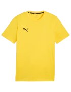 Puma Tricou barbatesc Team Goal - galben - bumbac - croiala regulata