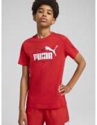 Puma Tricou cambrat cu logo - Rosu/Alb
