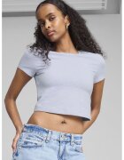 Puma Tricou crop din amestec din bumbac - Blue Pale
