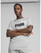 Puma Tricou cu decolteu la baza gatului Essentials 2 - Alb/Negru/Gri melange