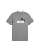 Puma Tricou cu decolteu la baza gatului Essentials 2 - Alb/Negru stins/Gri melange