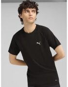 Puma Tricou cu decolteu la baza gatului si detaliu logo - Negru