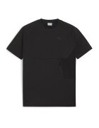 Puma Tricou cu decolteu la baza gatului si maneci raglan Tech - Negru