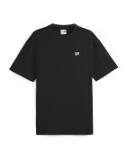 Puma Tricou cu decolteu la baza gatului si model uni Downtown - Negru