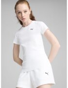 Puma Tricou cu decolteu la baza gatului si monograma - Alb