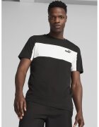 Puma Tricou cu detaliu logo - Alb/Negru