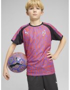 Puma Tricou cu imprimeu abstract - pentru fotbal - Portocaliu mandarina/Ametist/Gri antracit