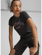 Puma Tricou cu imprimeu logo ESS+ - Negru stins