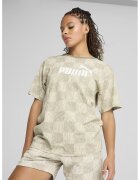 Puma Tricou cu imprimeu logo si abstract - Bej deschis