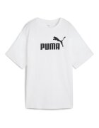 Puma Tricou cu imprimeu logo si maneci cazute - Alb