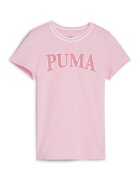 Puma Tricou cu imprimeu logo Squad - Roz