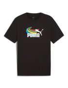 Puma Tricou cu imprimeu Summer Sports - Alb/Negru