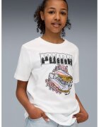 Puma Tricou cu logo si imprimeu grafic - Alb/Gri deschis/Roz