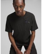 Puma Tricou cu maneci cazute Open Road - Negru stins