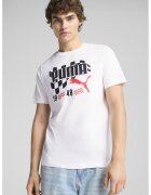 Puma Tricou de bumbac cu imprimeu - Alb/Negru