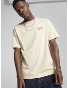 Puma Tricou de bumbac cu imprimeu logo - Rosu/Crem