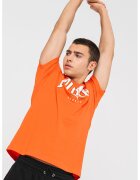 Puma Tricou de bumbac cu imprimeu logo Squad - Alb/Rosu vermillion