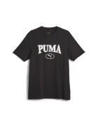Puma Tricou de bumbac cu imprimeu logo Squad - Negru