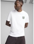 Puma Tricou de bumbac cu imprimeu pe partea din spate - Alb/Verde