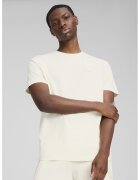Puma Tricou de bumbac cu logo ESS Elevated - Alb murdar