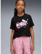 Puma Tricou de bumbac Graphic No. 1 - Alb/Negru/Roz