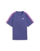 Puma Tricou din amestec de bumbac cu benzi logo - Albastru lavanda