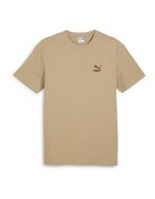 Puma Tricou din bumbac cu decolteu la baza gatului Classics - Bej