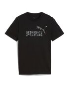 Puma Tricou din bumbac cu imprimeu logo - Negru/Gri