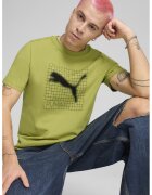Puma Tricou din bumbac cu logo - Verde fistic