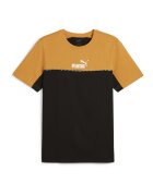 Puma Tricou din bumbac Essential Block Tape - Negru/Portocaliu