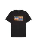 Puma Tricou pentru Barbati - graphics box tee - 684827-01 - XS INTL - Negru