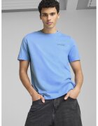 Puma Tricou regular fit de bumbac cu model grafic - Alb/Albastru ultramarin/Albastru deschis