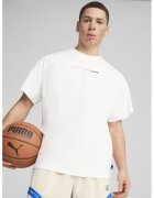 Puma Tricou supradimensionat cu imprimeu - Alb optic/Albastru deschis