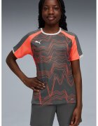 Puma Tricou unisex cu model - pentru fotbal IndividualLIGA - Alb/Portocaliu/Gri inchis
