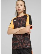 Puma Tricou unisex cu model - pentru fotbal IndividualLIGA - Negru/Portocaliu deschis