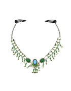 Pursehuit Accesoriu de frunte - auriu - cu margelute verzi - Frode C7 -