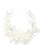 Pursehuit Accesoriu par - argintiu - cu perle si flori - Sanita C12 -