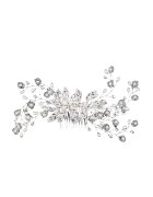 Pursehuit Accesoriu par - argintiu - cu pietre si perle - 18 cm - Mebel C9