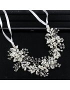 Pursehuit Accesoriu par - argintiu - cu pietre si perlute - Mariona C2