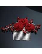 Pursehuit Accesoriu par - auriu - cu flori si margelute - Annalina C4 -