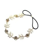 Pursehuit Accesoriu par - auriu - cu frunzulite si elastic - Annagrete C4 -