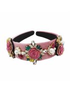 Pursehuit Bentita cu pietre Dithe - Textil - Roz